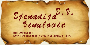 Đenadija Vinulović vizit kartica
